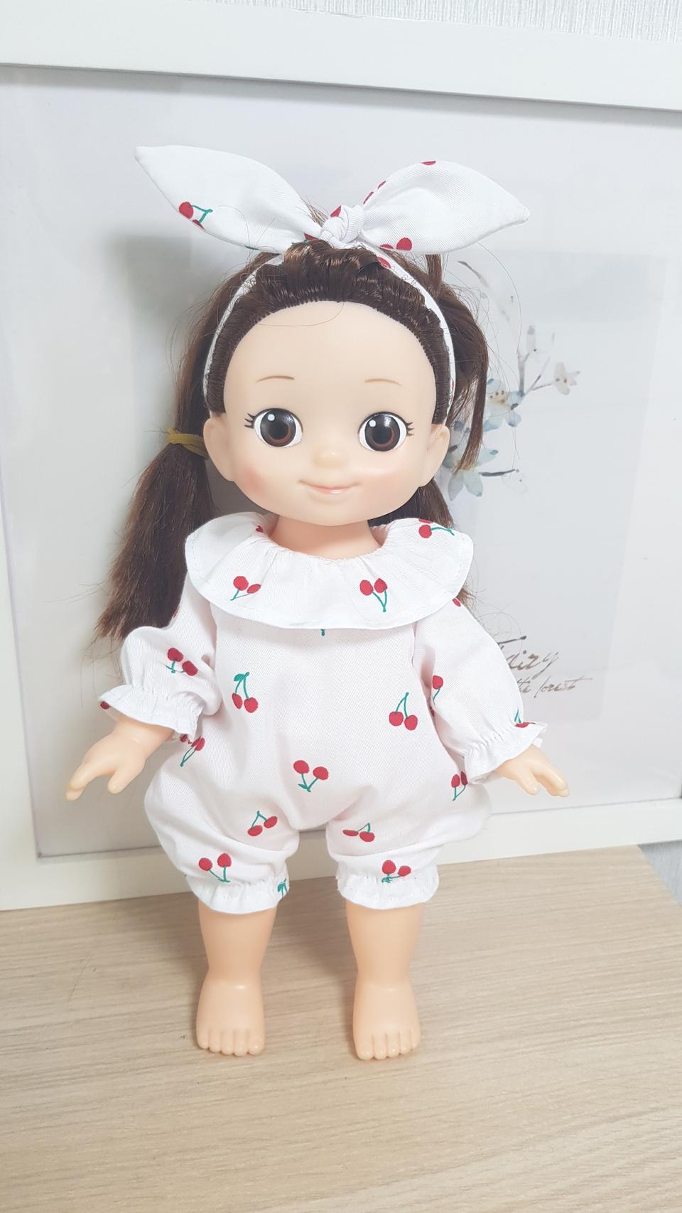 콩순이인형옷 체리바디슈트