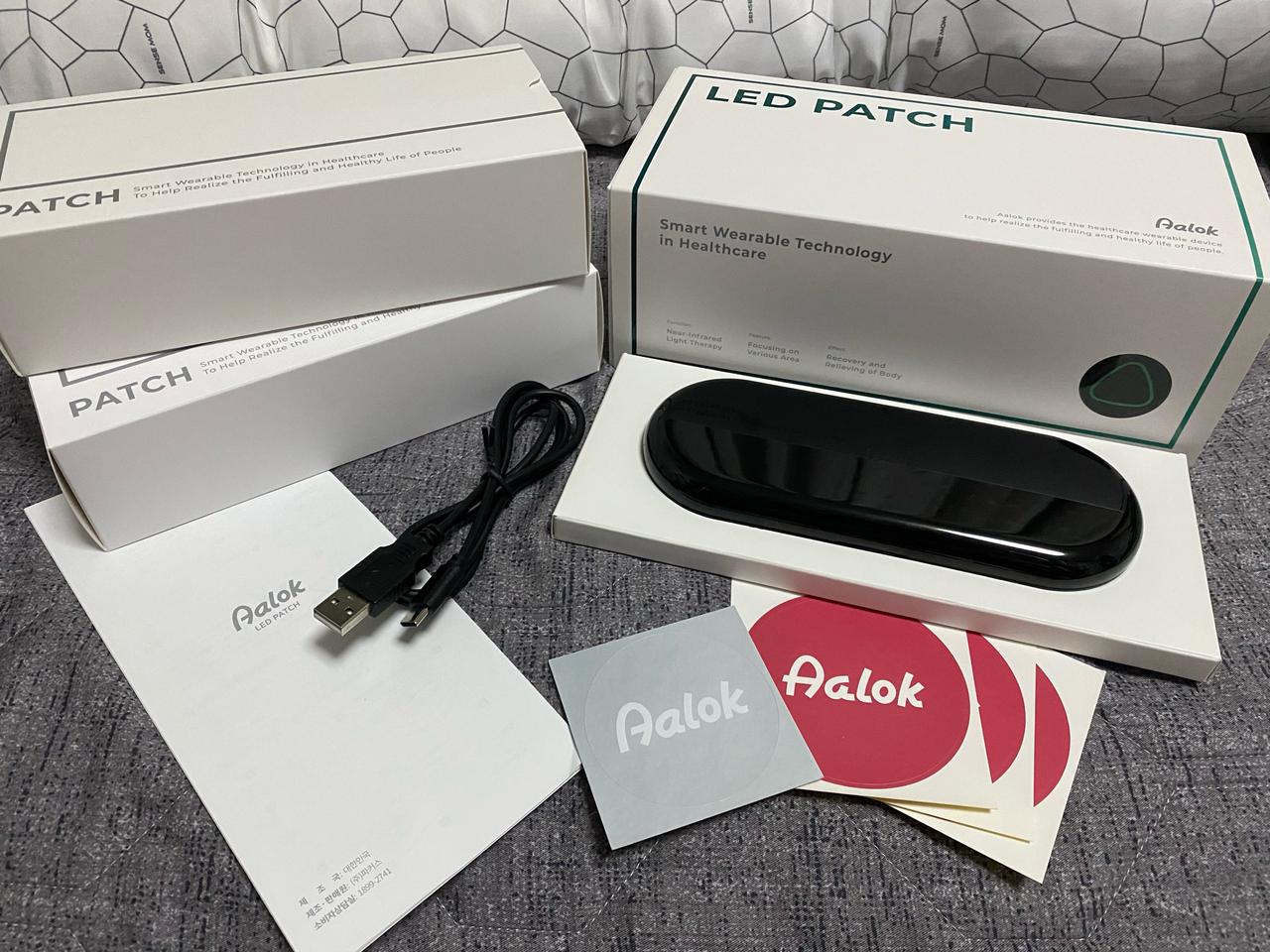 알록 패치 근적외선 마사지기