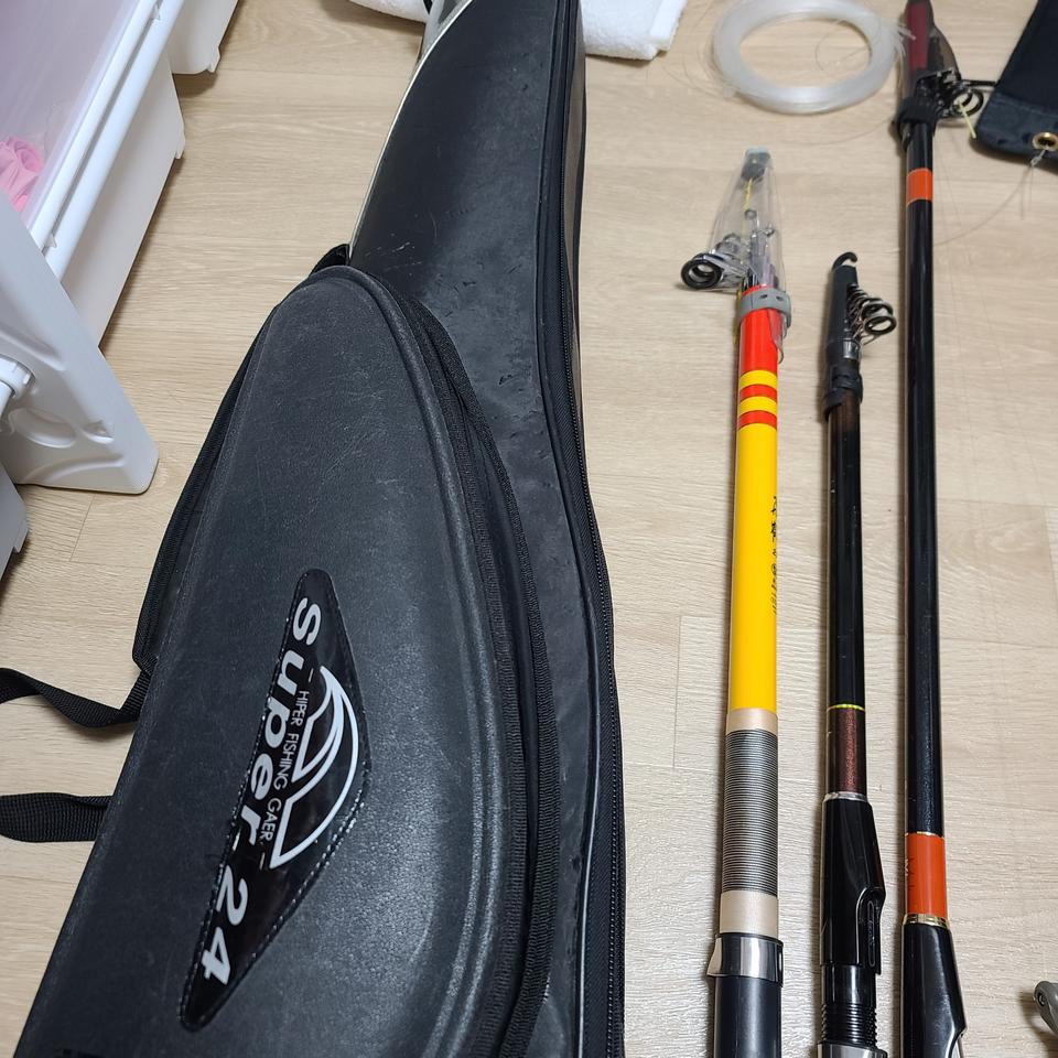 낚시대3개  가방1개 일괄 10만