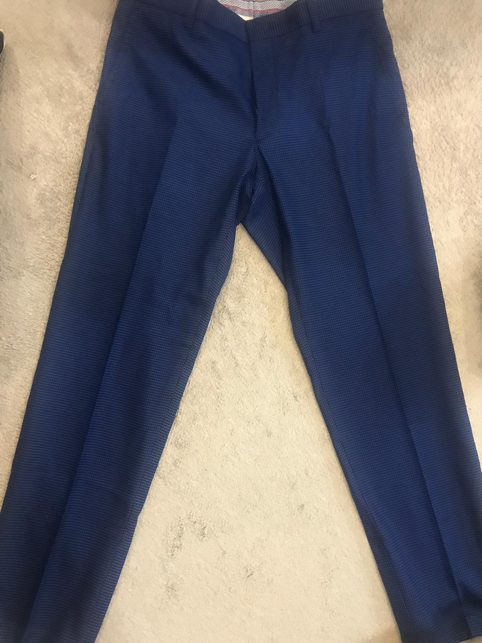 [루이까스텔] 남성 체크 배색 코튼 팬츠 5LMPT901