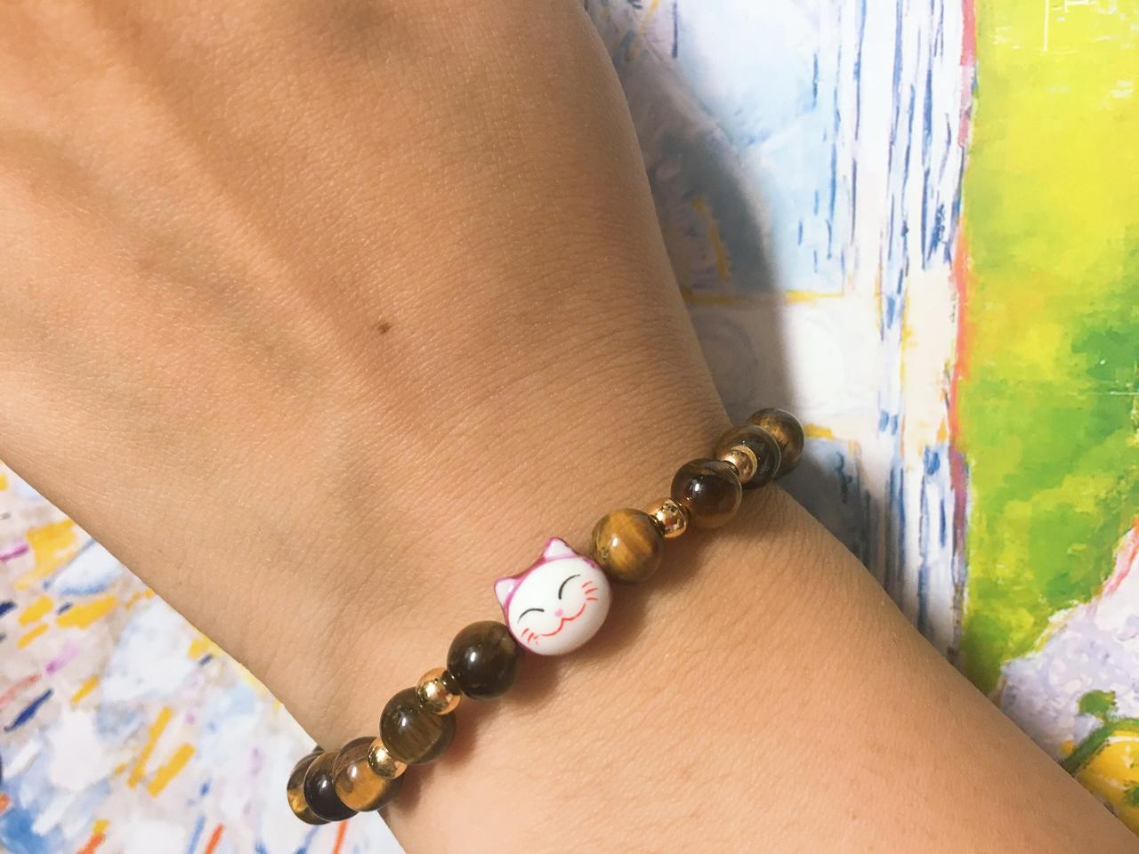 (새제품)통통 고양이의 금전대박 팔찌 팔아요