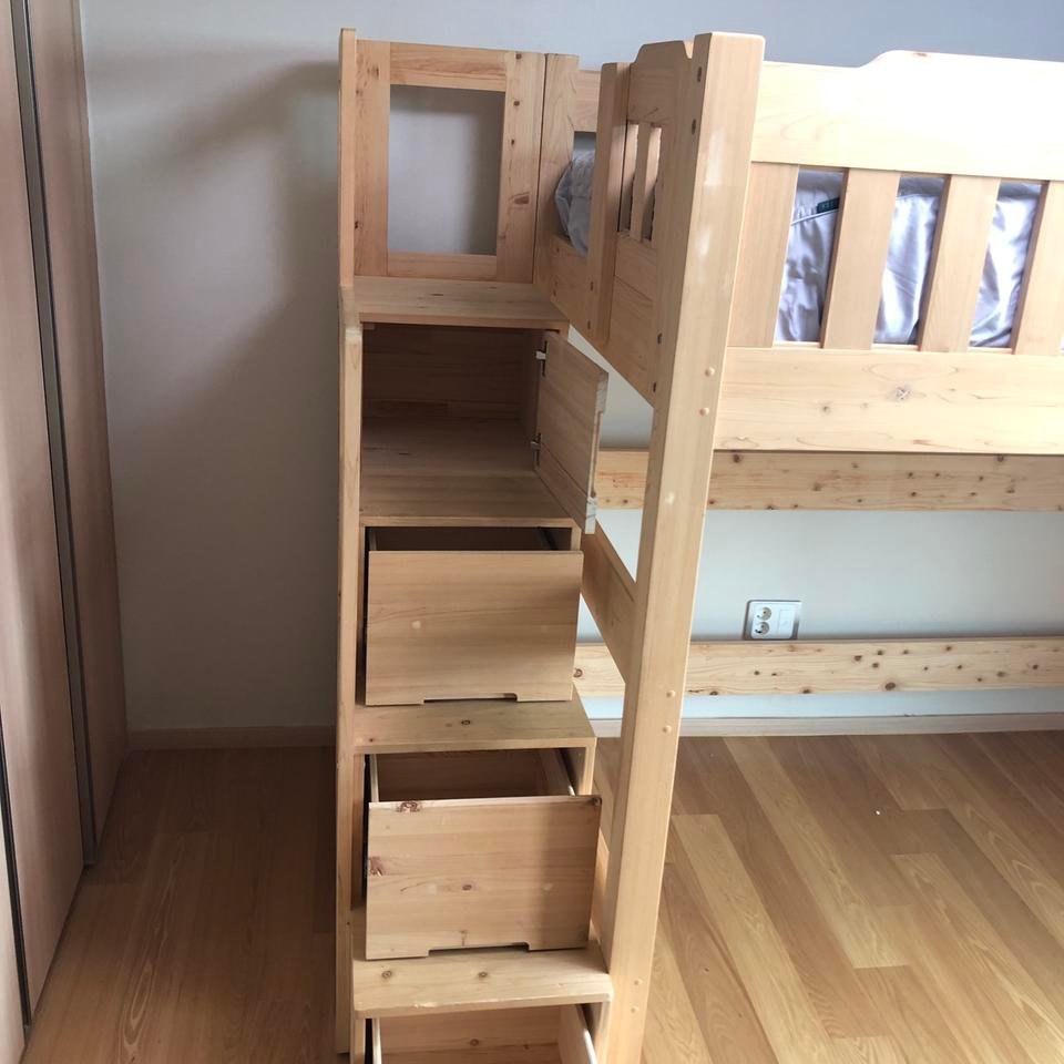 편백나무 원목 벙커침대 | 헬로마켓 편백나무 원목 벙커침대 | 헬로마켓