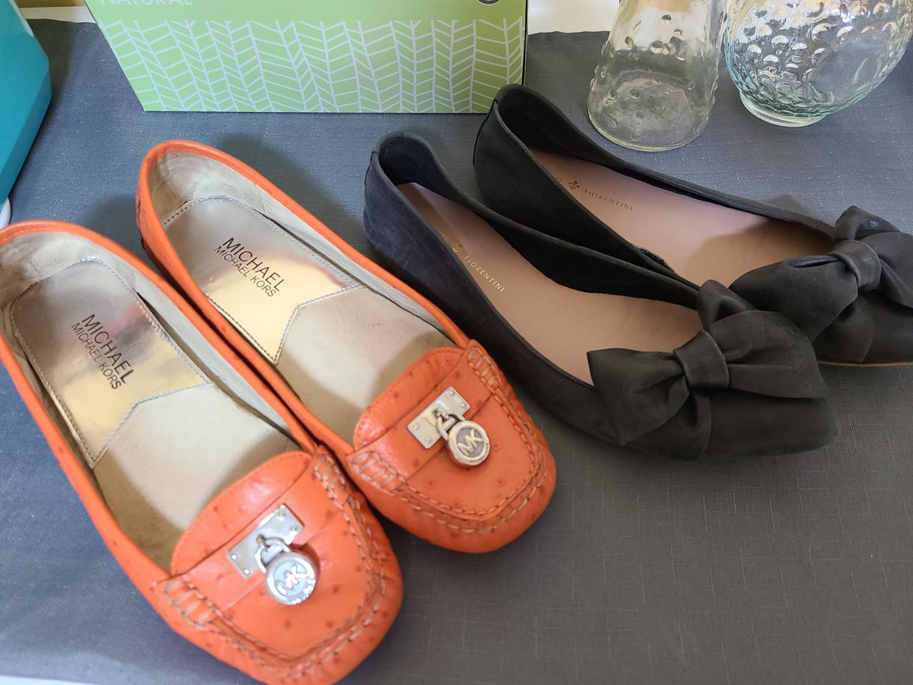 MK 정품 오렌지색 신발