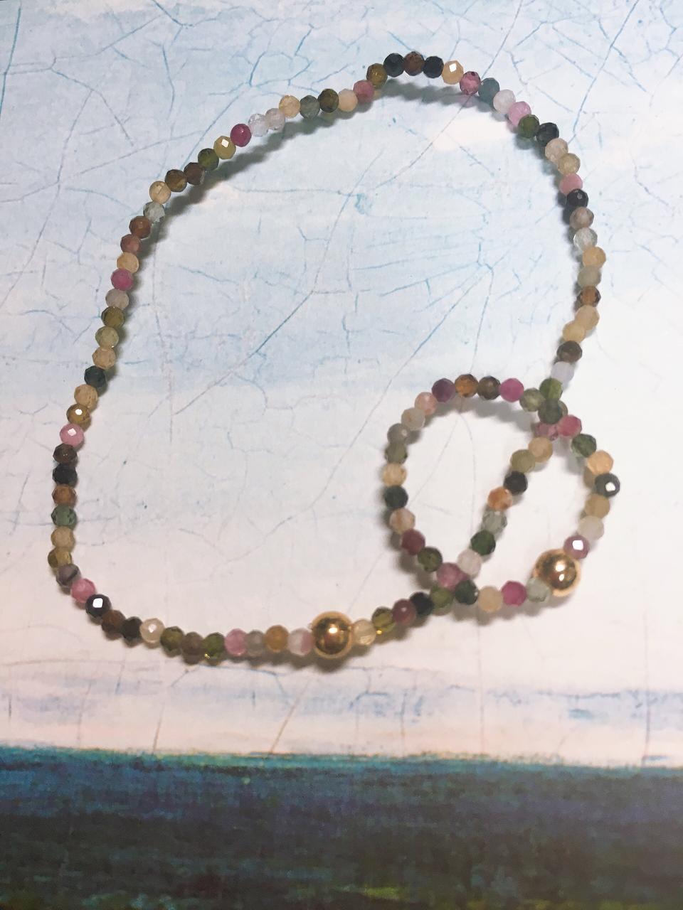 (새제품)투어마린 팔찌반지 세트 팔아요