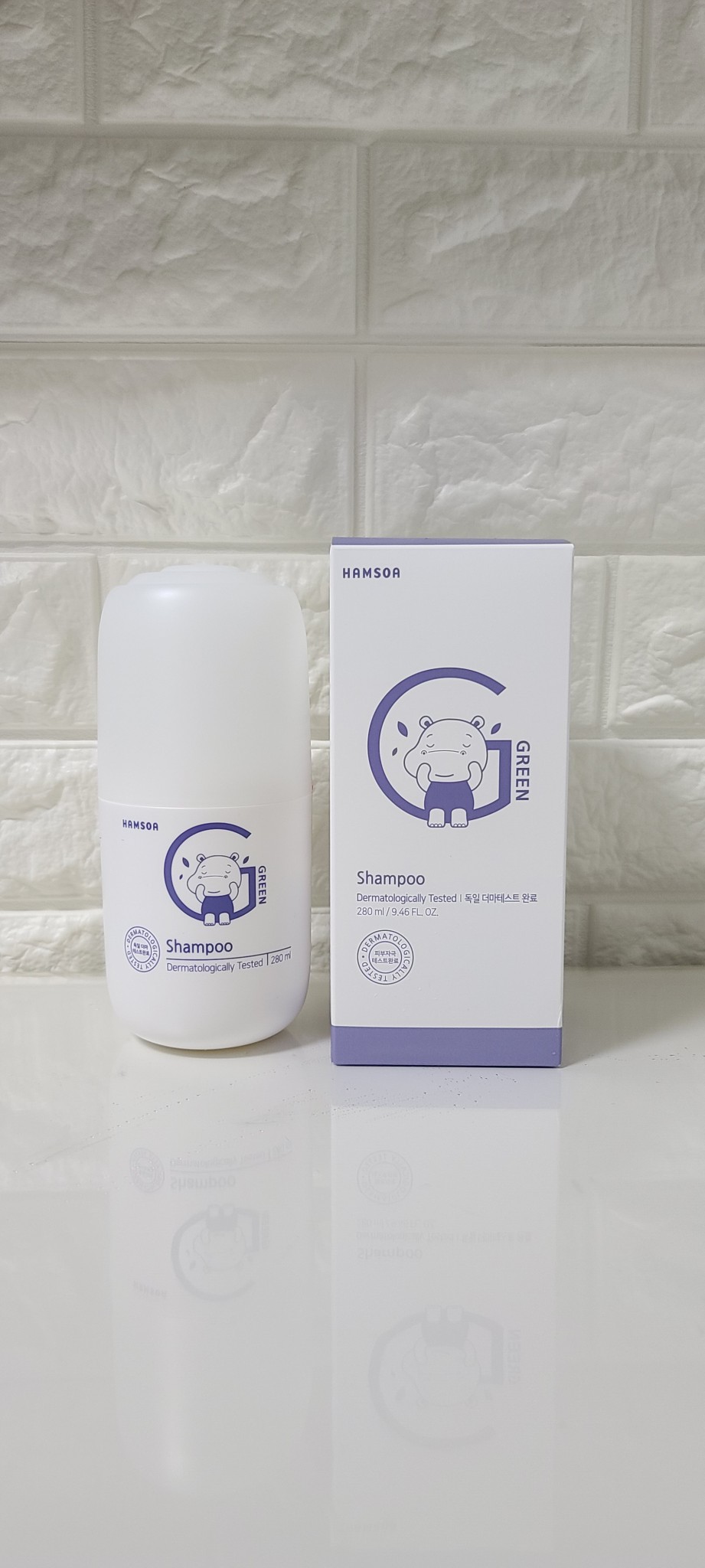 새상품 자연유래 함소아 그린샴푸