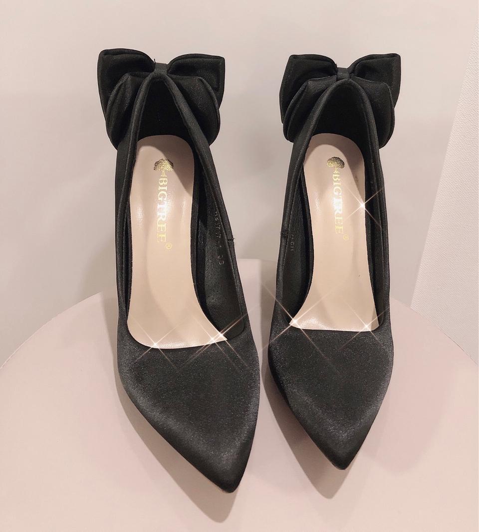 뒷리본하이힐225 스틸레토힐220 리본스틸레토힐 하이힐