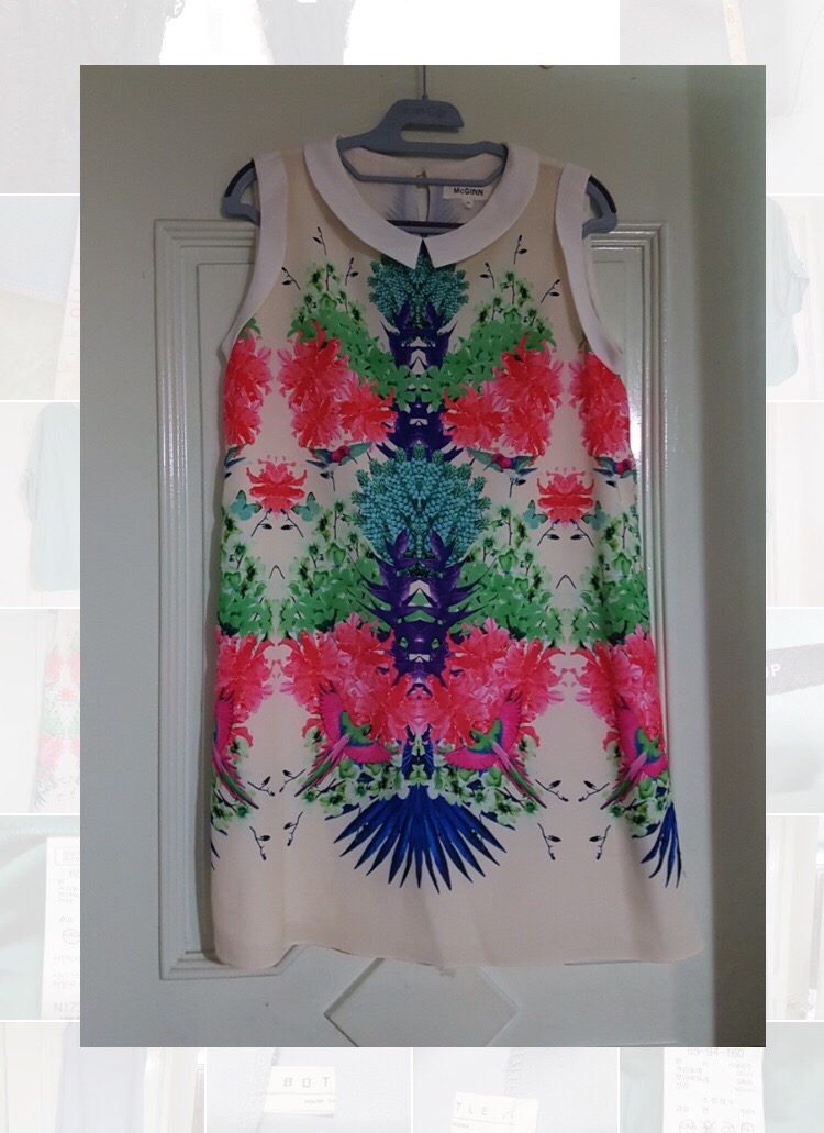 매긴 플라워 프린트 원피스