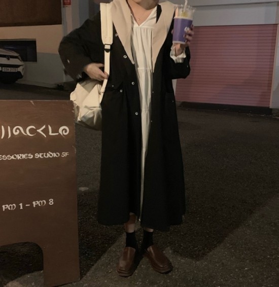 블랙 박시 야상