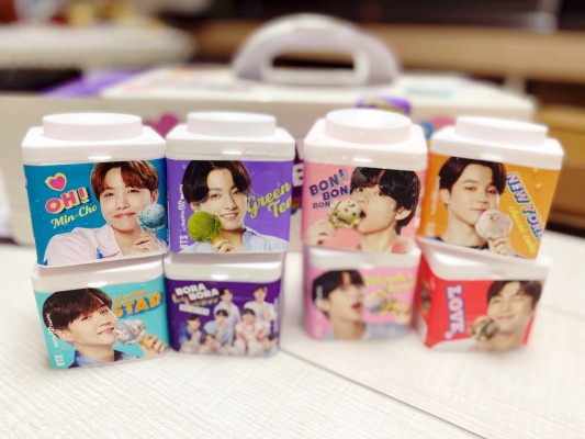 배스킨라빈스 방탄소년단 블록팩 퍼플스푼증정