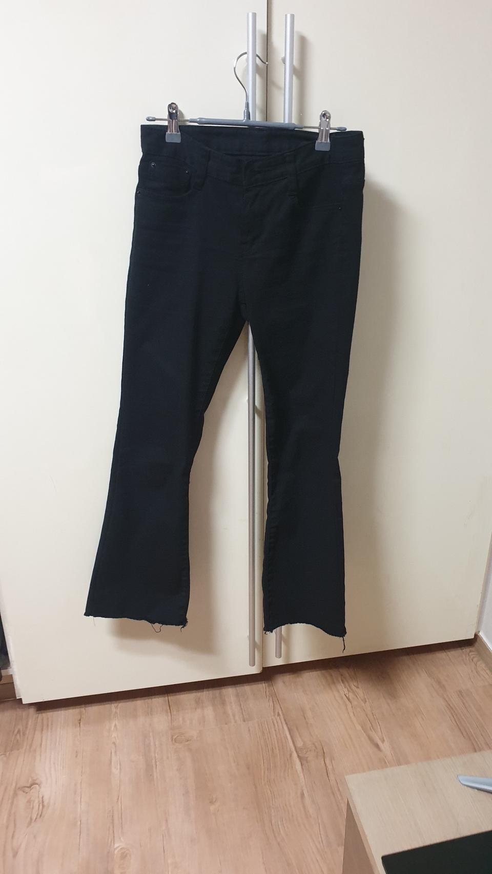 블랙나팔바지 26사이지 여성바지