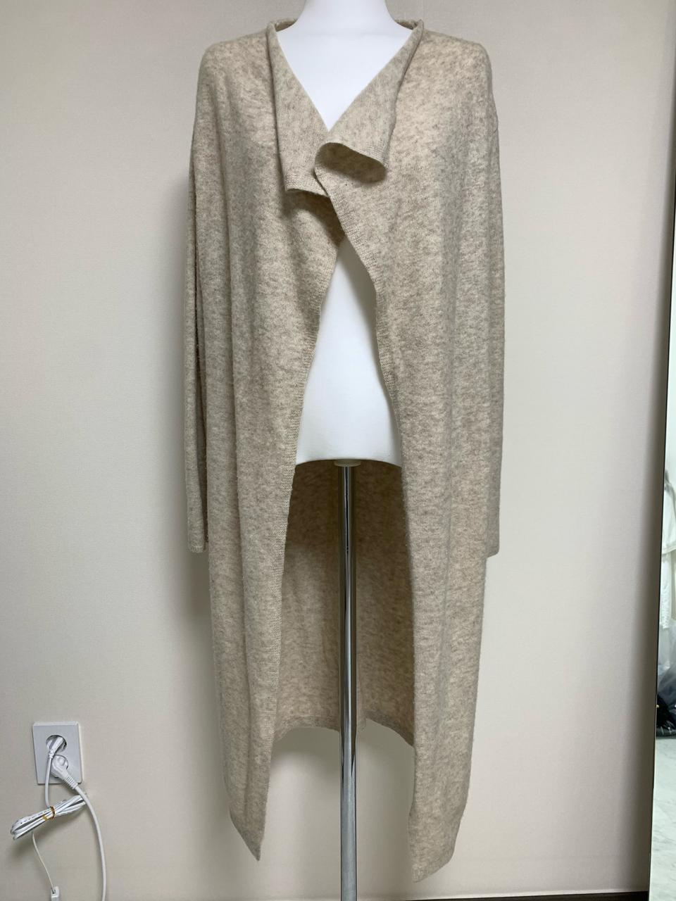 타임 니트 롱가디건