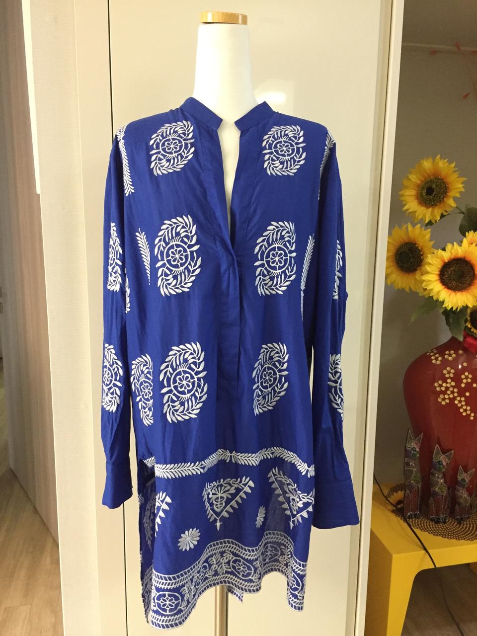 자라 자수 블라우스 (1회 착용)