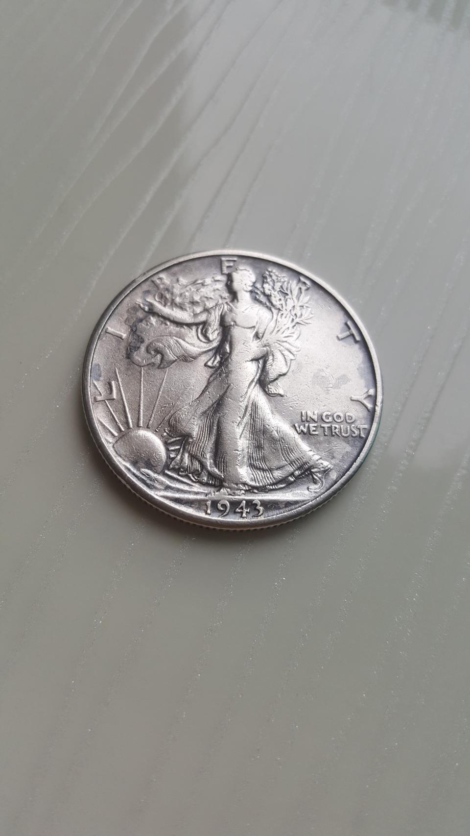 1943년 워킹리버티은화  로스엔젤리스은화 2점