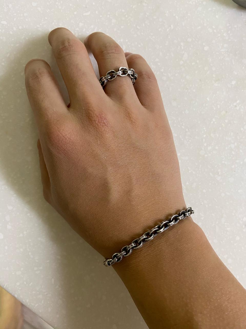 정품 100% 크롬하츠 페이퍼체인링 판매합니다