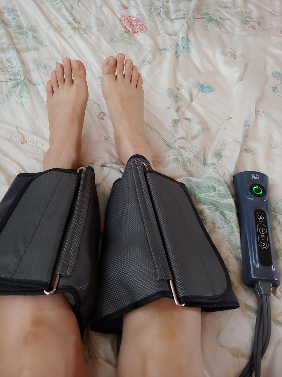 김수자 종아리 발 에어마사지기