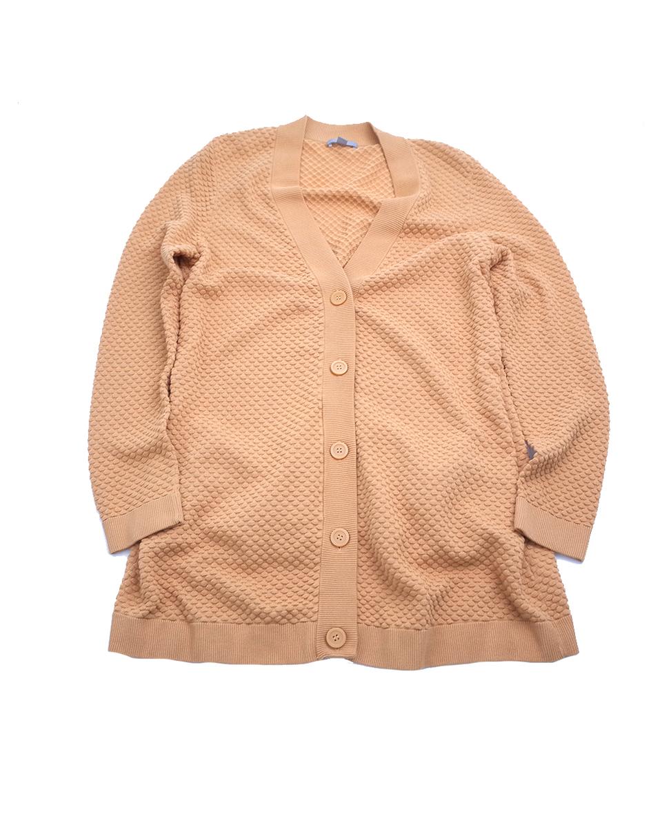 COS 코스 와플 여성 롱 가디건 S