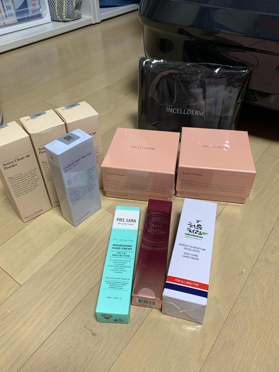 (택포14만)인셀덤 크림 썬젤 클린파우더 여행용키트(증정 3종)