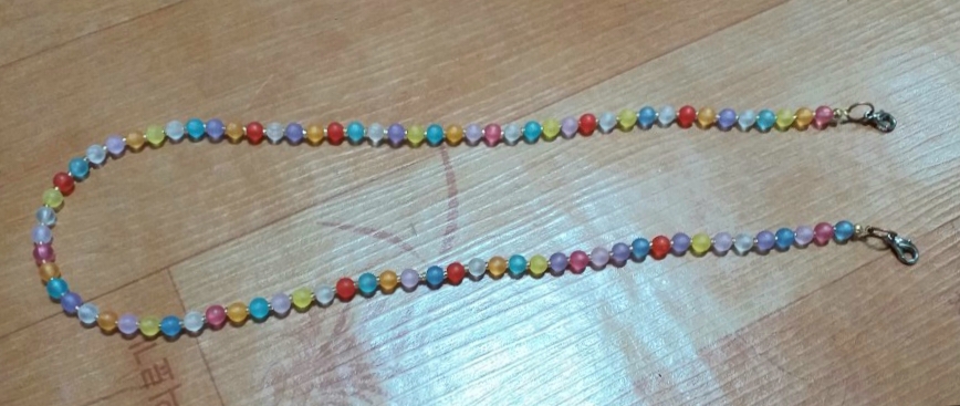 직접만든 비즈 마스크 스트랩