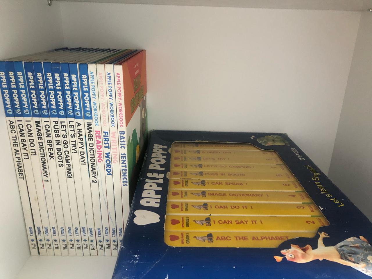 APPLE POPPY 영어 교육용 책, 비디오