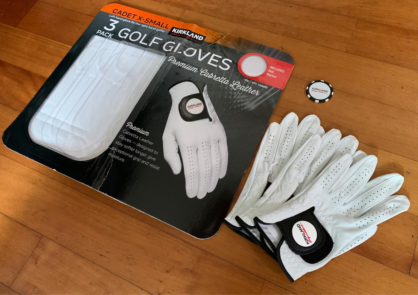 [커클랜드-코스트코] 프리미엄 양가죽 골프 장갑 XS 사이즈