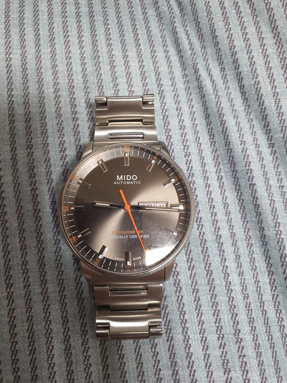 미도 커맨더2 오토매틱 메탈시계 판매합니다.