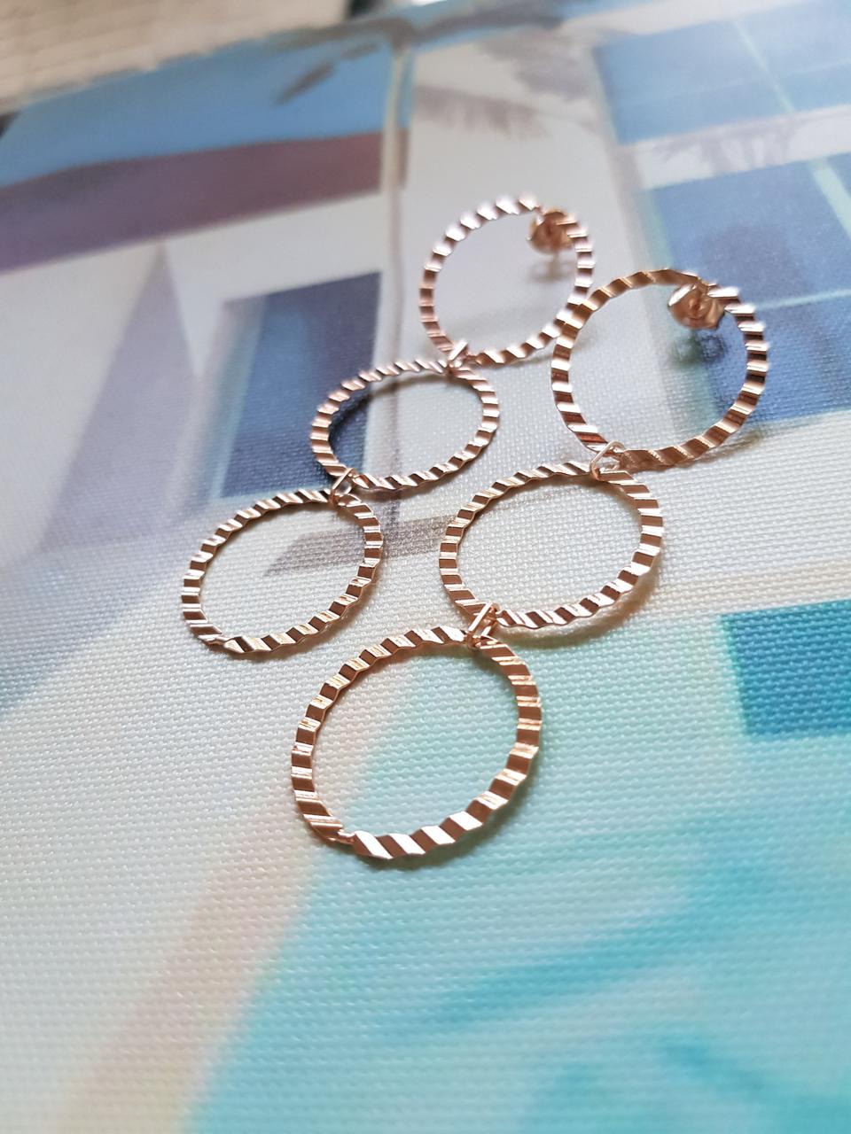 포인트 롱 은귀걸이