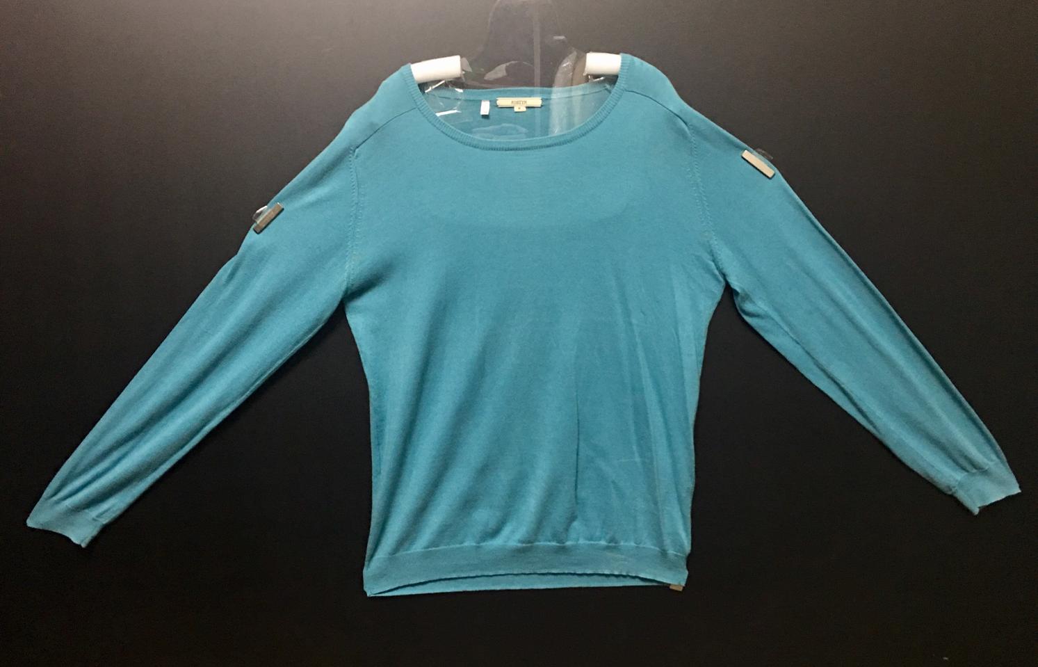 95M사이즈 정품 칩먼데이 코스팀 보이니트 크루넥라운드 청녹색 프리미엄 롱슬리브 긴팔스웨터