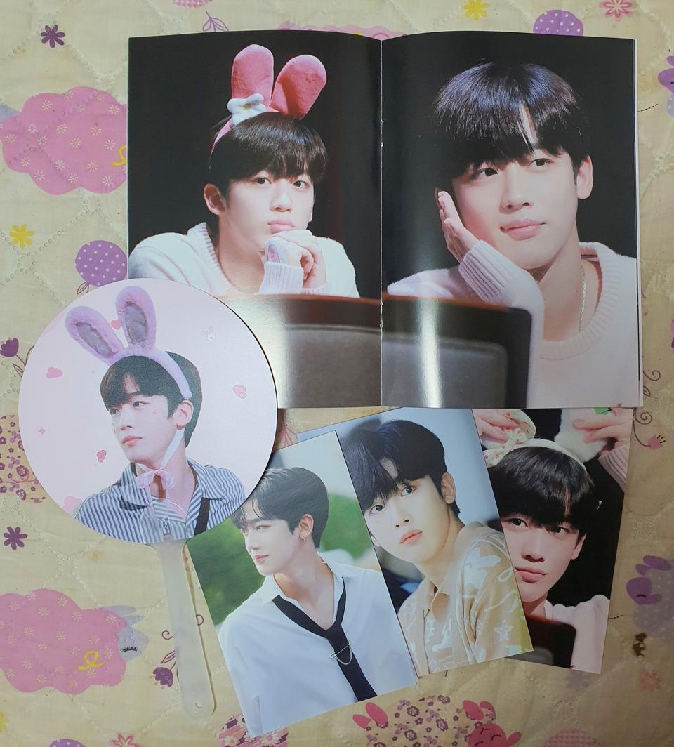 엑스원 김요한 부채+인화사진+포토북 세트 판매 굿즈 포토카드 X1