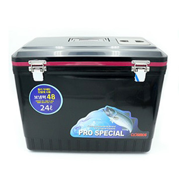 코스모스24리터 블랙 신형 아이스박스와 해동 새우보관쿨러