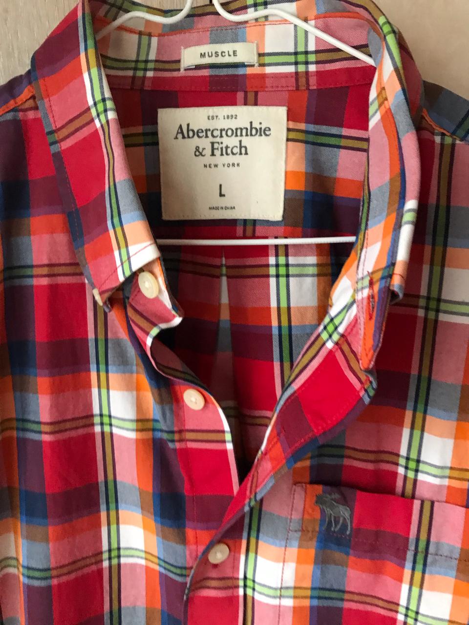 (정품) 에버크롬비 앤 피치 L 체크 셔츠