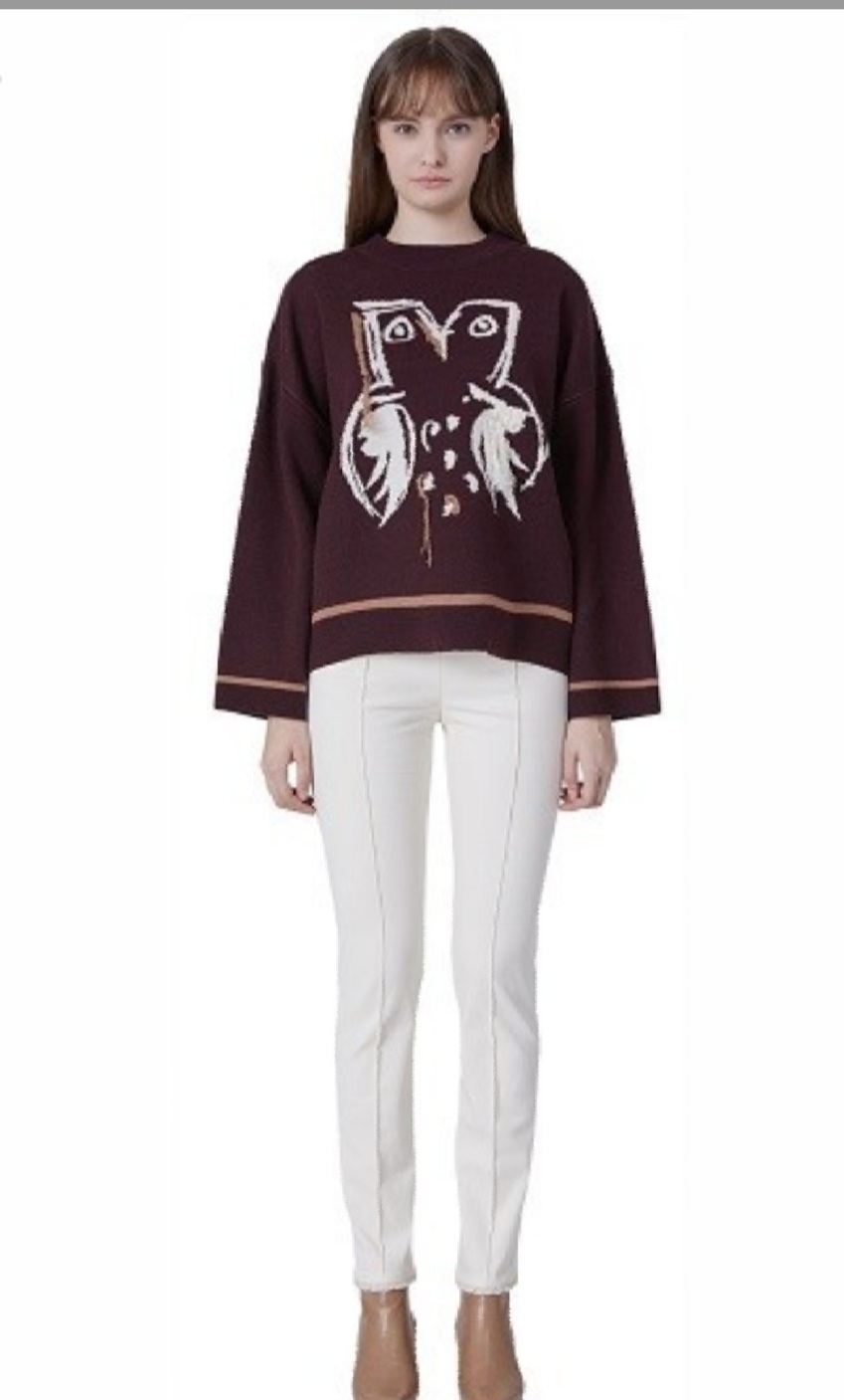 누보텐 부엉이 니트