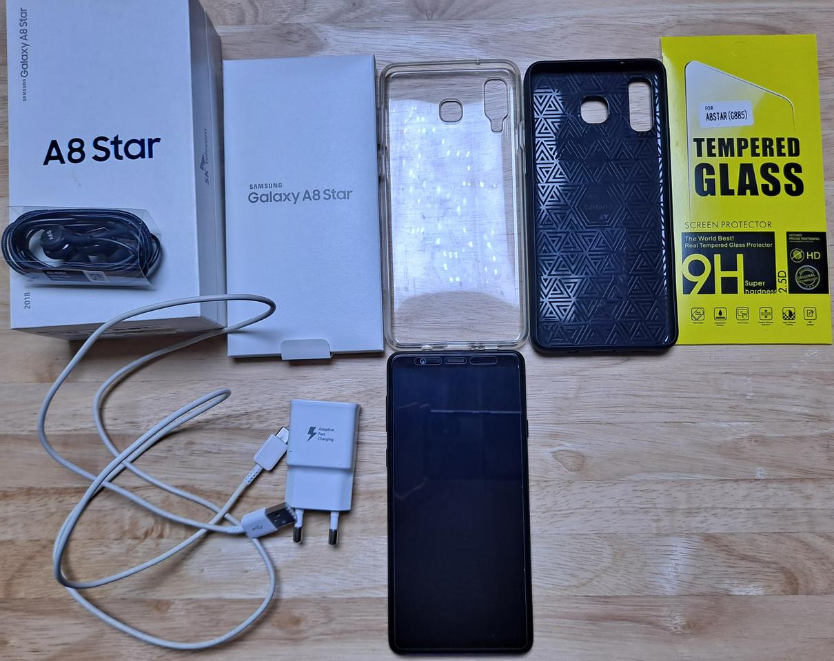 갤럭시 A8 star 64기가 s급 풀세트(SKT개통)