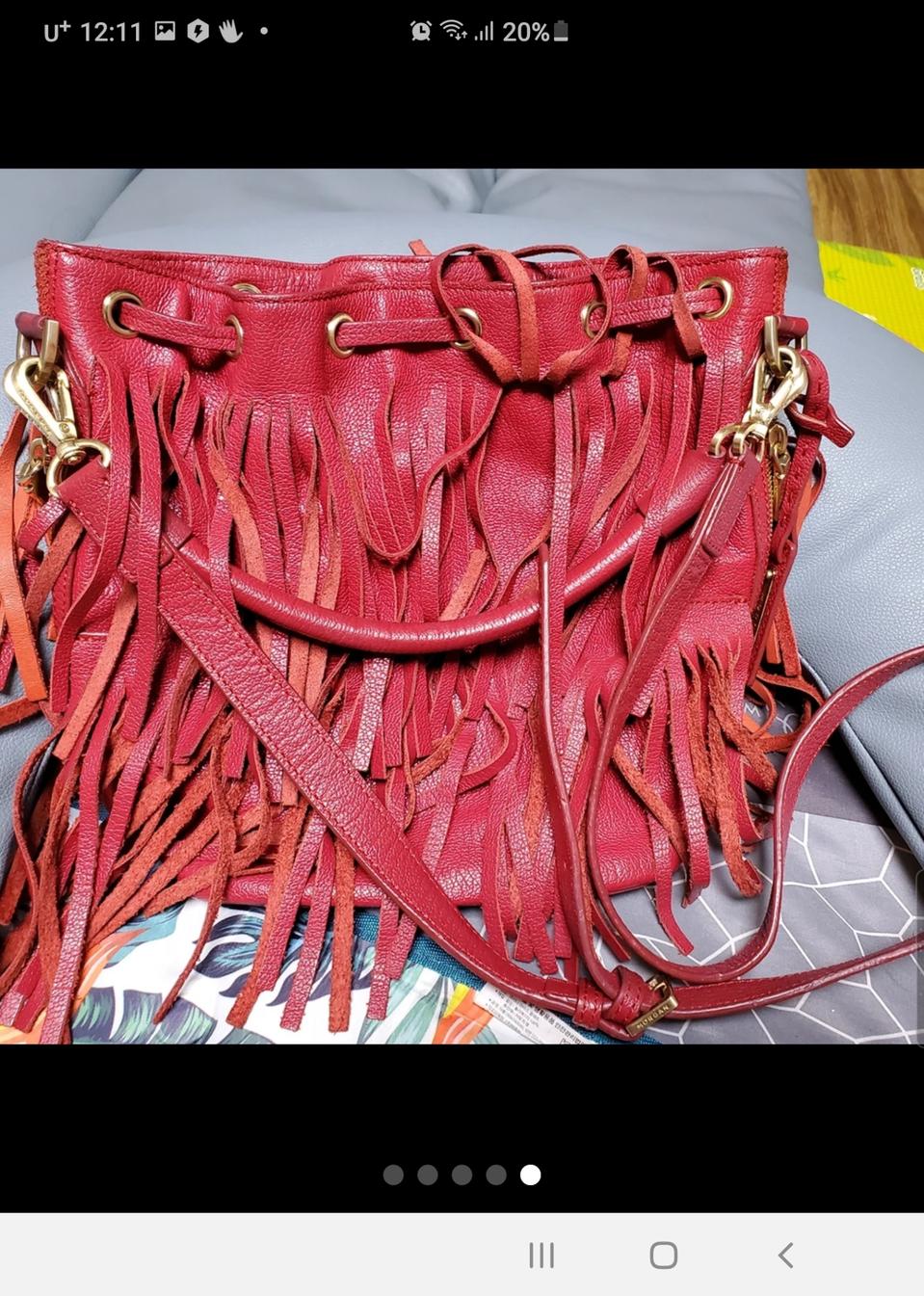 모르간 이태리 프린지백(90프로이상 새상품)