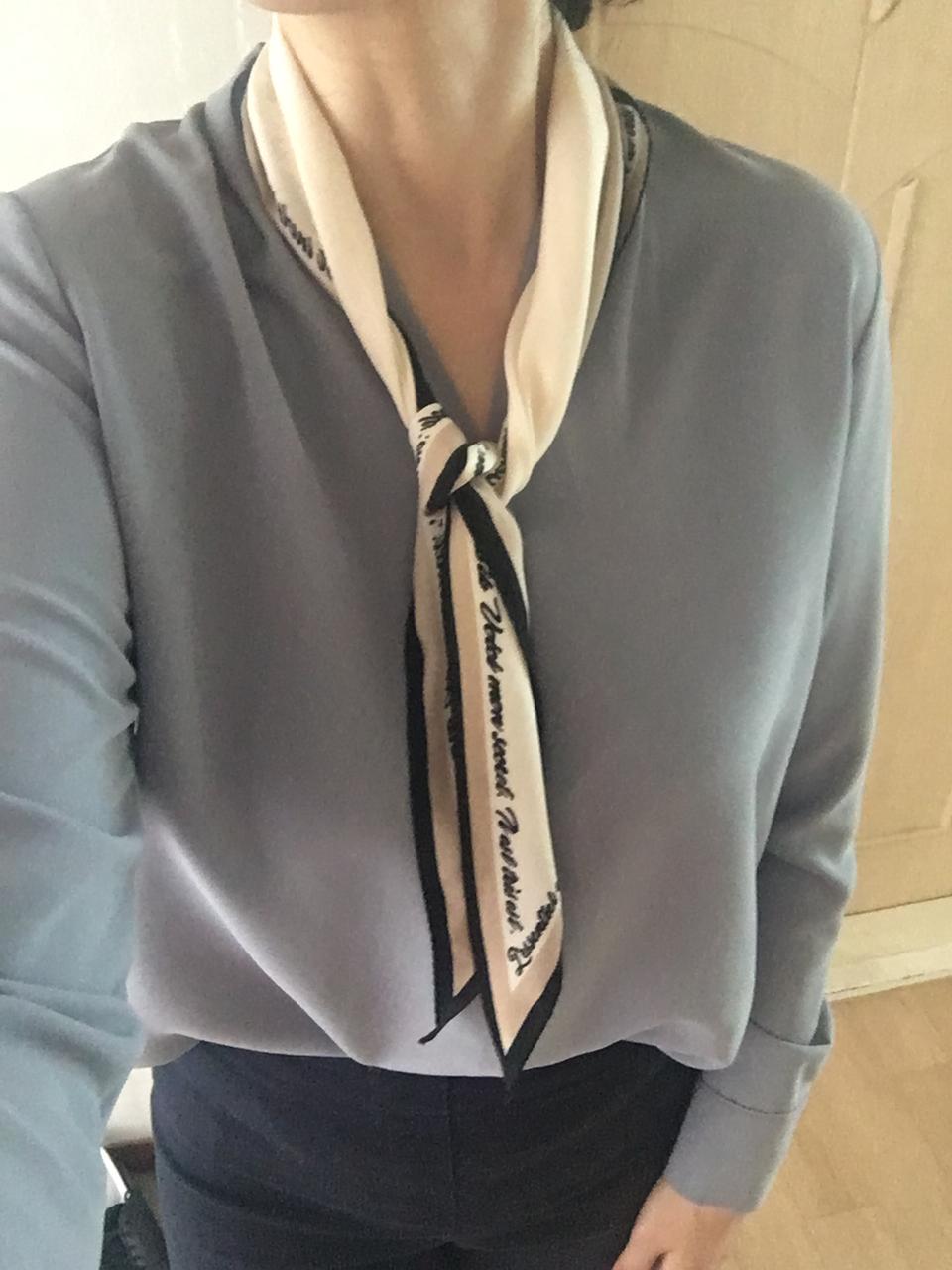 보세 블라우스 (그레이블루)