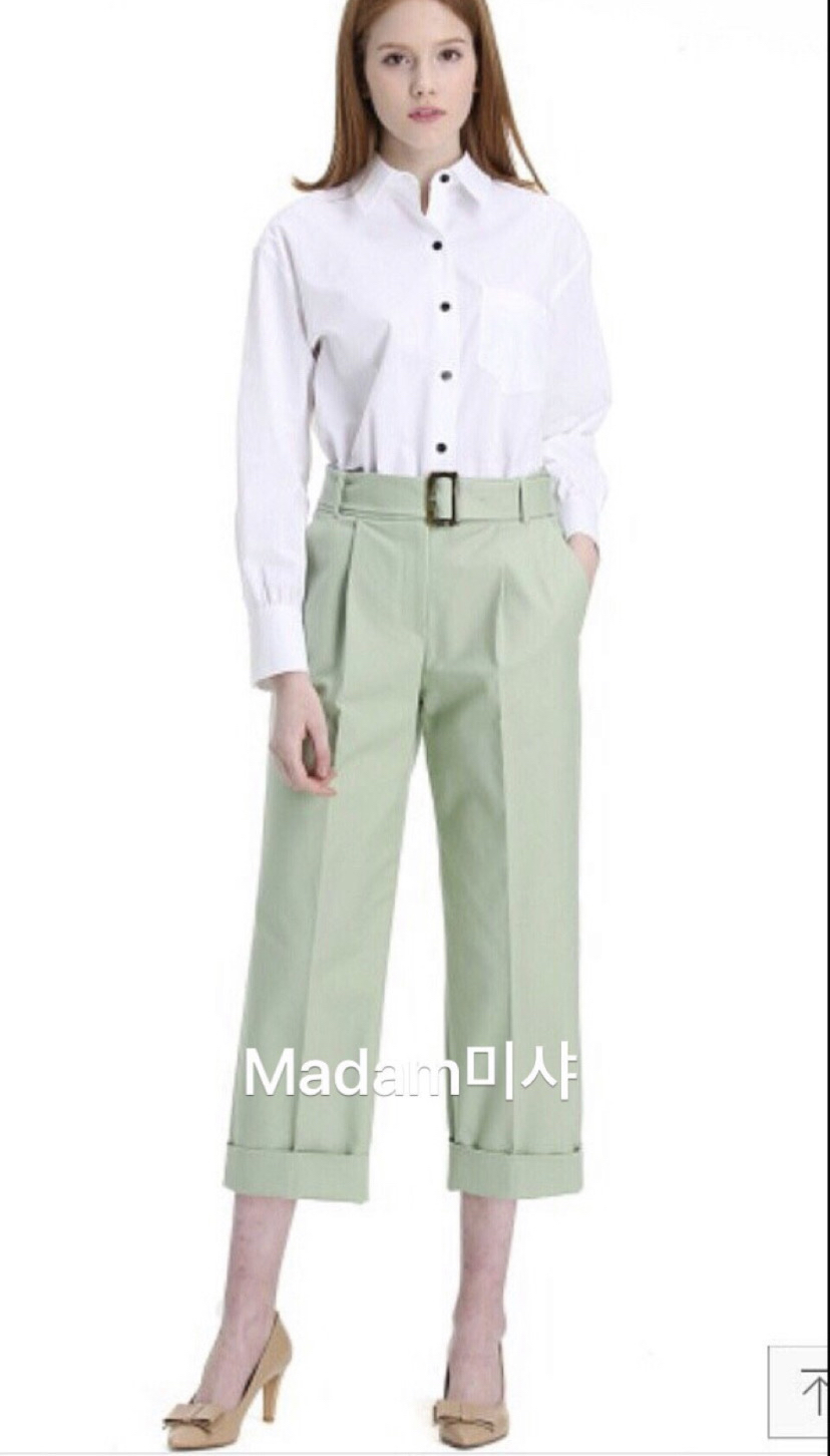 미샤 바지 새상품 라잇그린바지