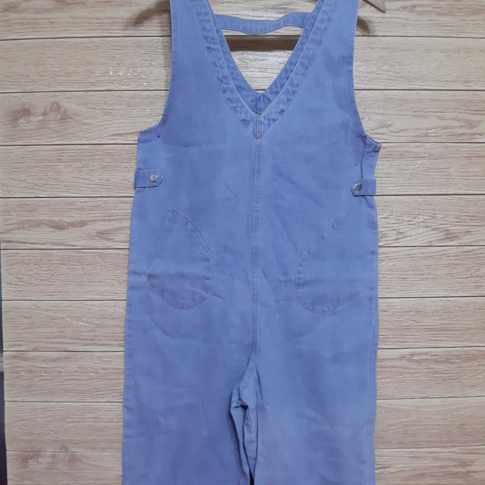 루즈핏 데님 점프슈트 55-77