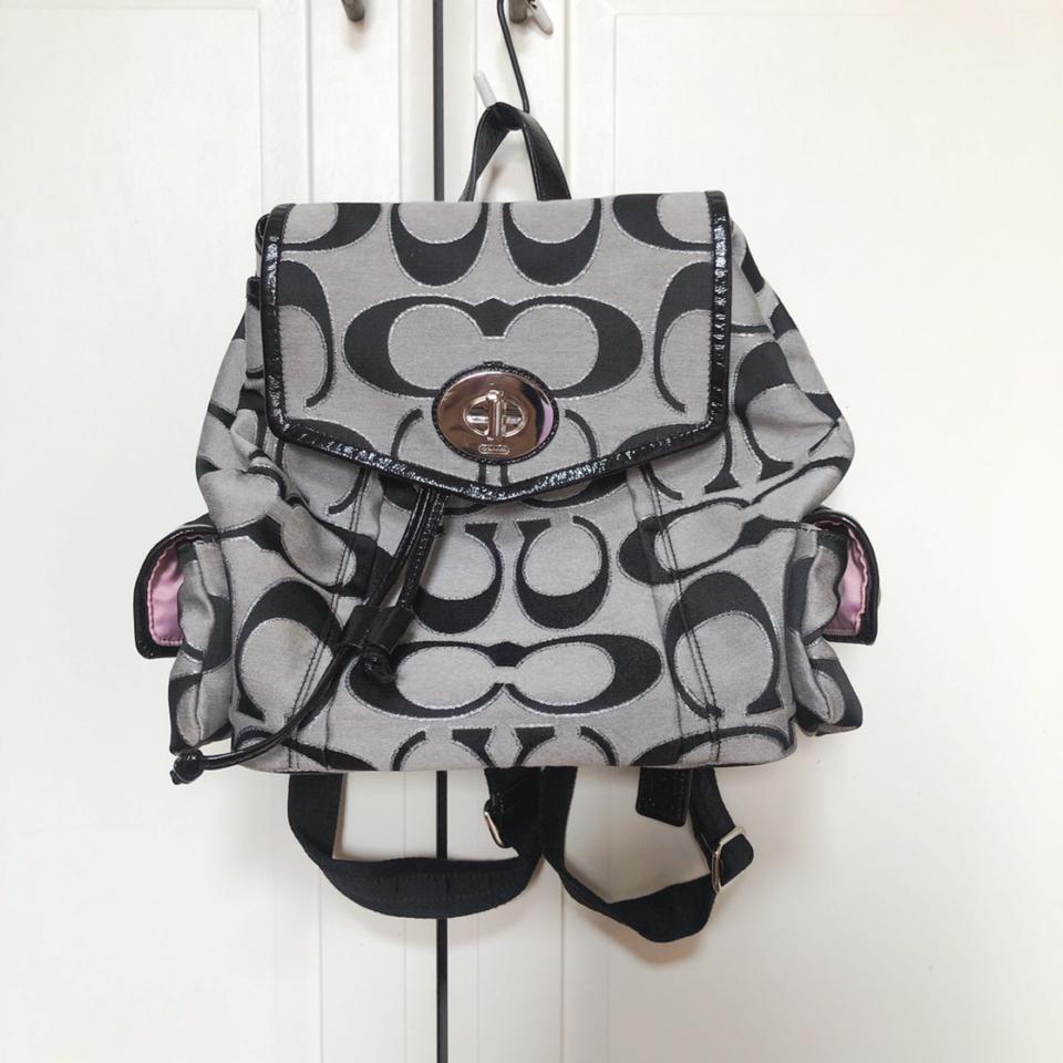 ((완전 새상품)) Coach 코치 로고패턴 백팩 가방
