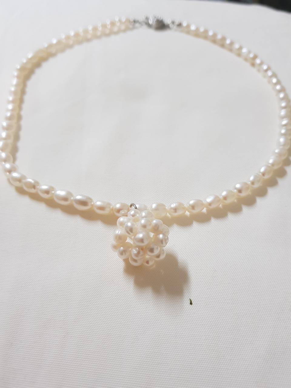 진짜 진주 목걸이^^
