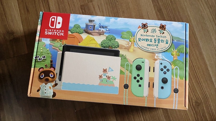 닌텐도스위치 동물의숲에디션+동숲타이틀 새상품