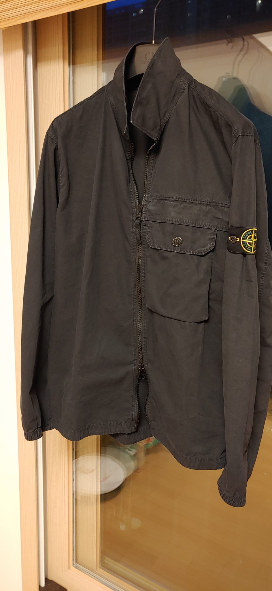 스톤아일랜드 올드이펙트 새제품 블랙 xl