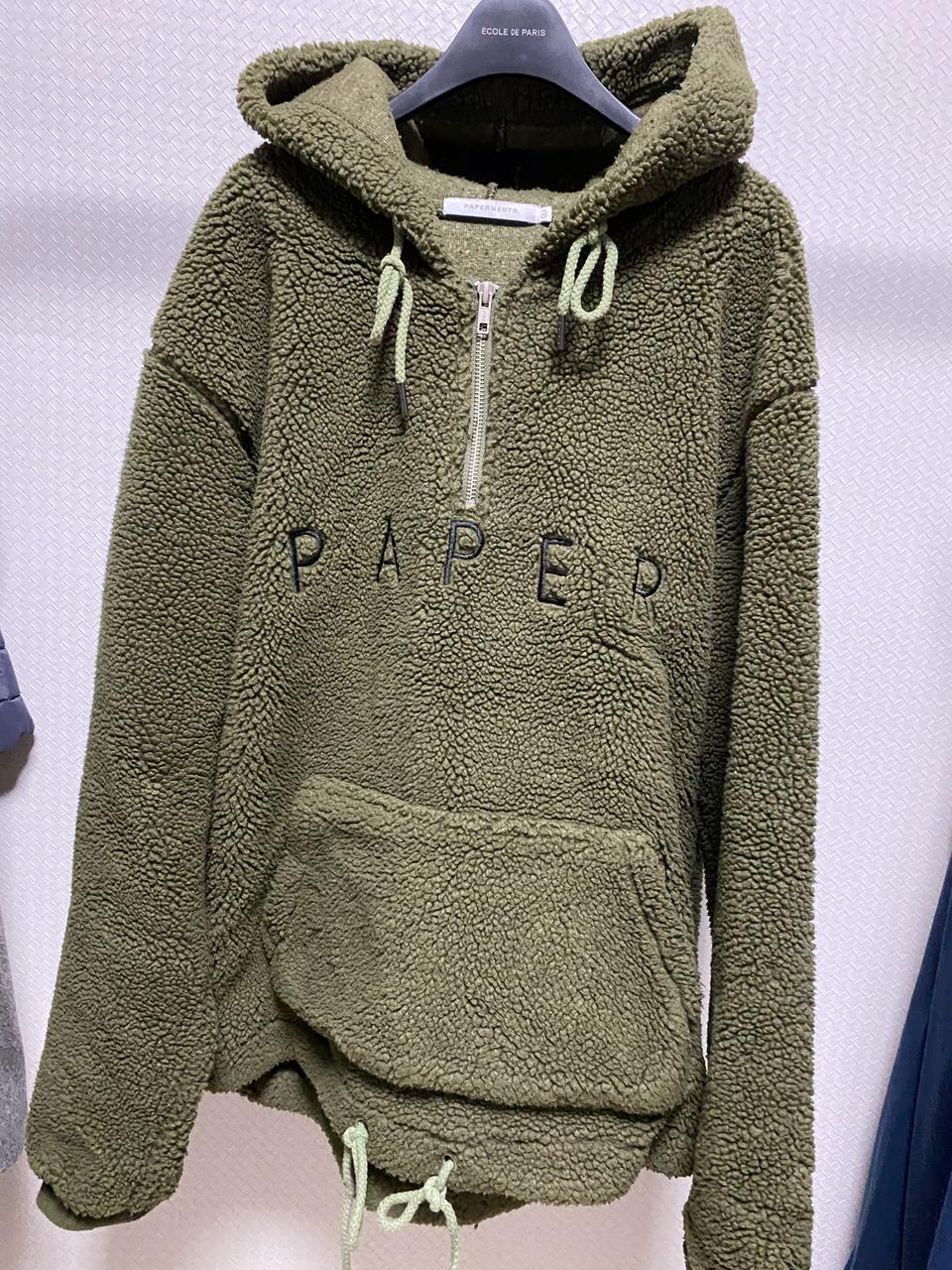 [페이퍼먼츠] 양털아노락양털후드티