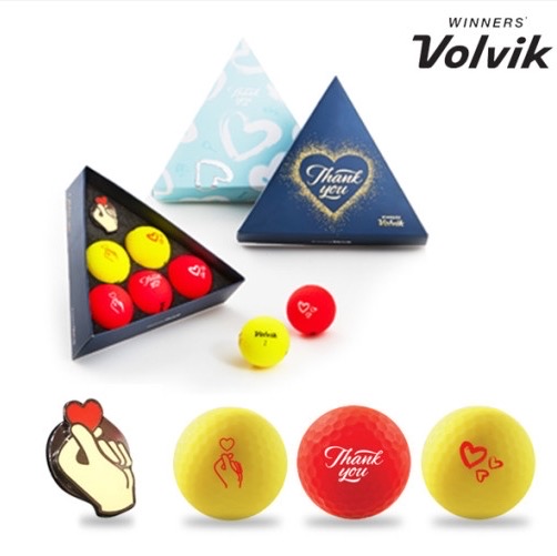 볼빅 비비드 땡큐 골프공 선물세트 5박스