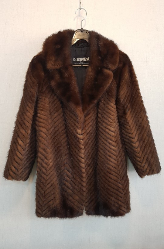 EMBA 천연 밍크 자켓