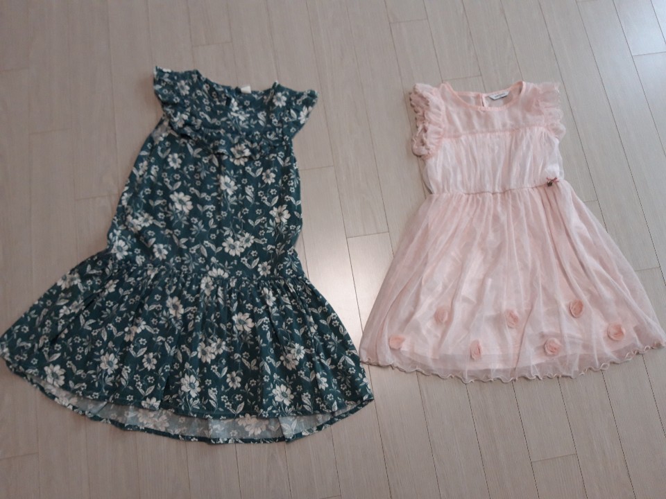 여아 원피스 두벌 ㅡ 택포