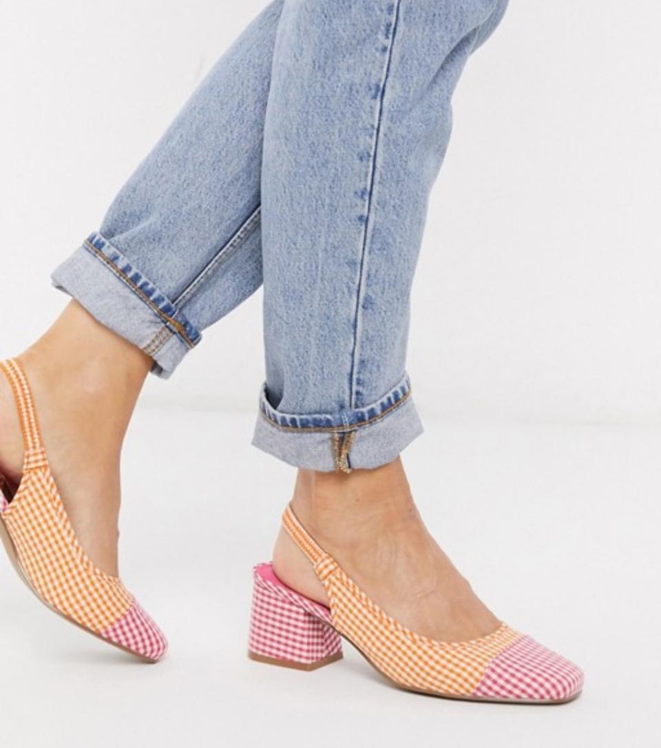 ASOS 미디힐 와이드핏 슈즈 새제품 판매합니다