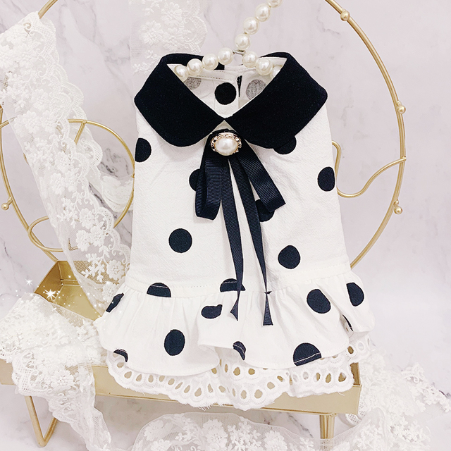 ♥애견 도트진주 원피스 (새상품)