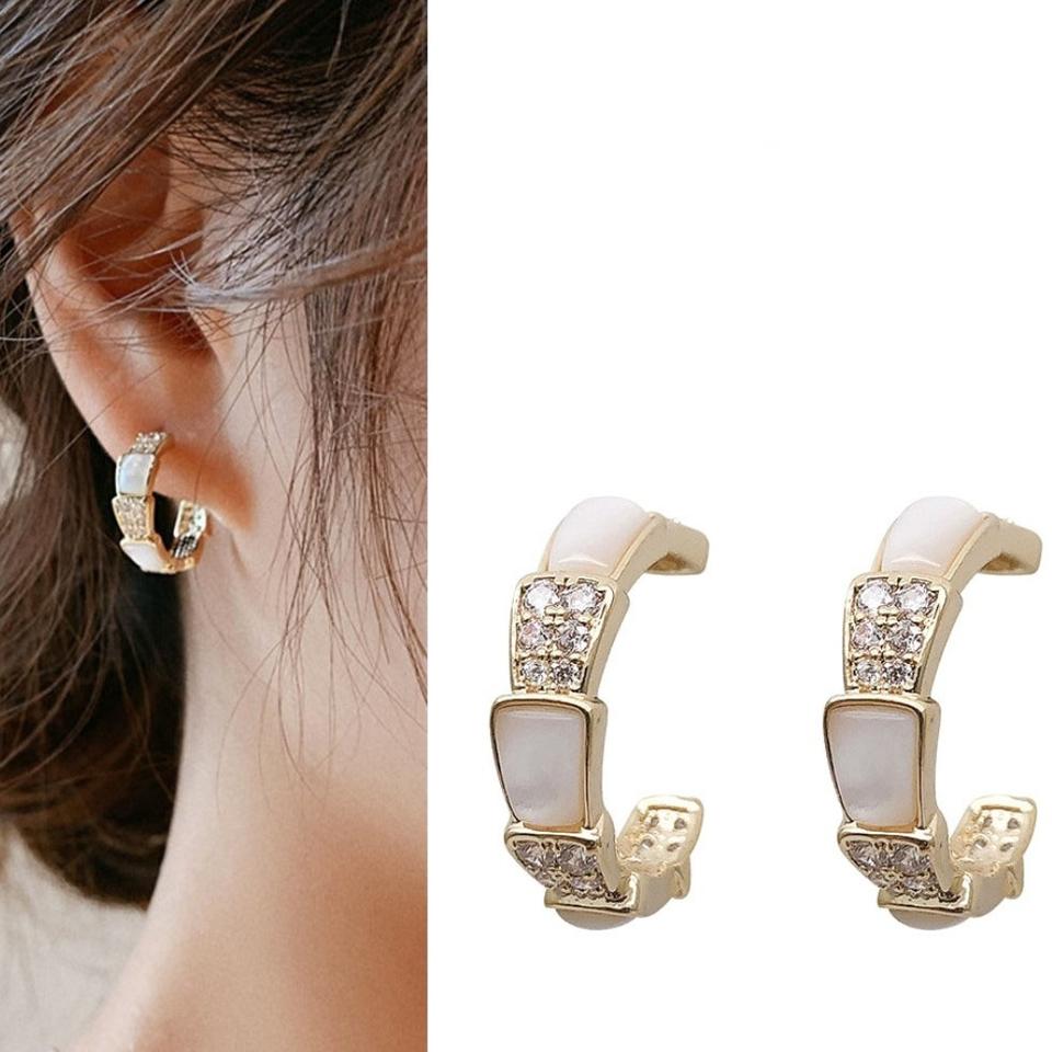 실버925은침 귀여운 링귀걸이