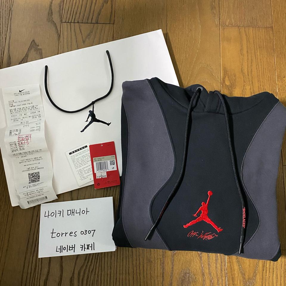 [XS] 나이키 조던 X 오프화이트 풀오버 후드