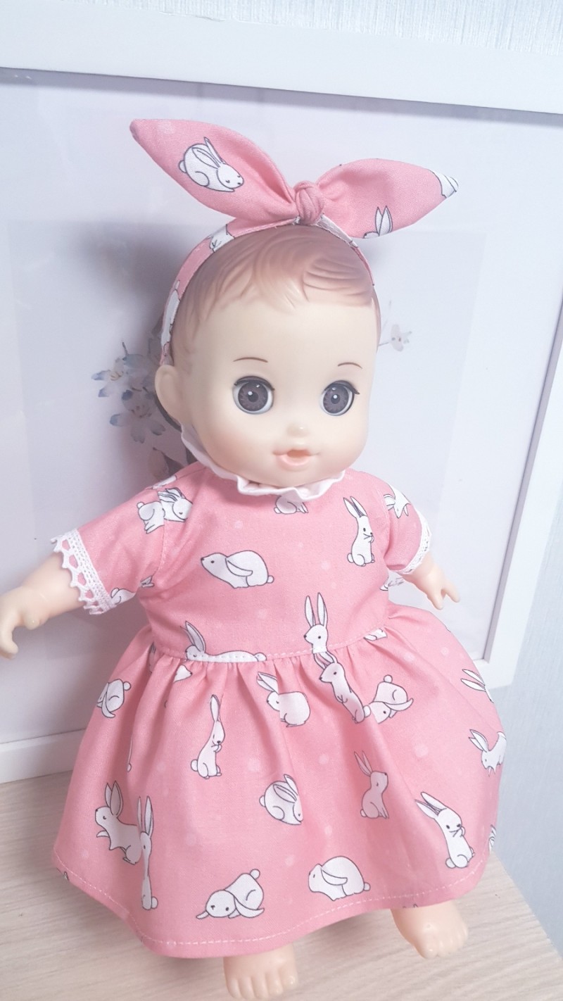 콩콩이인형옷 토끼원피스