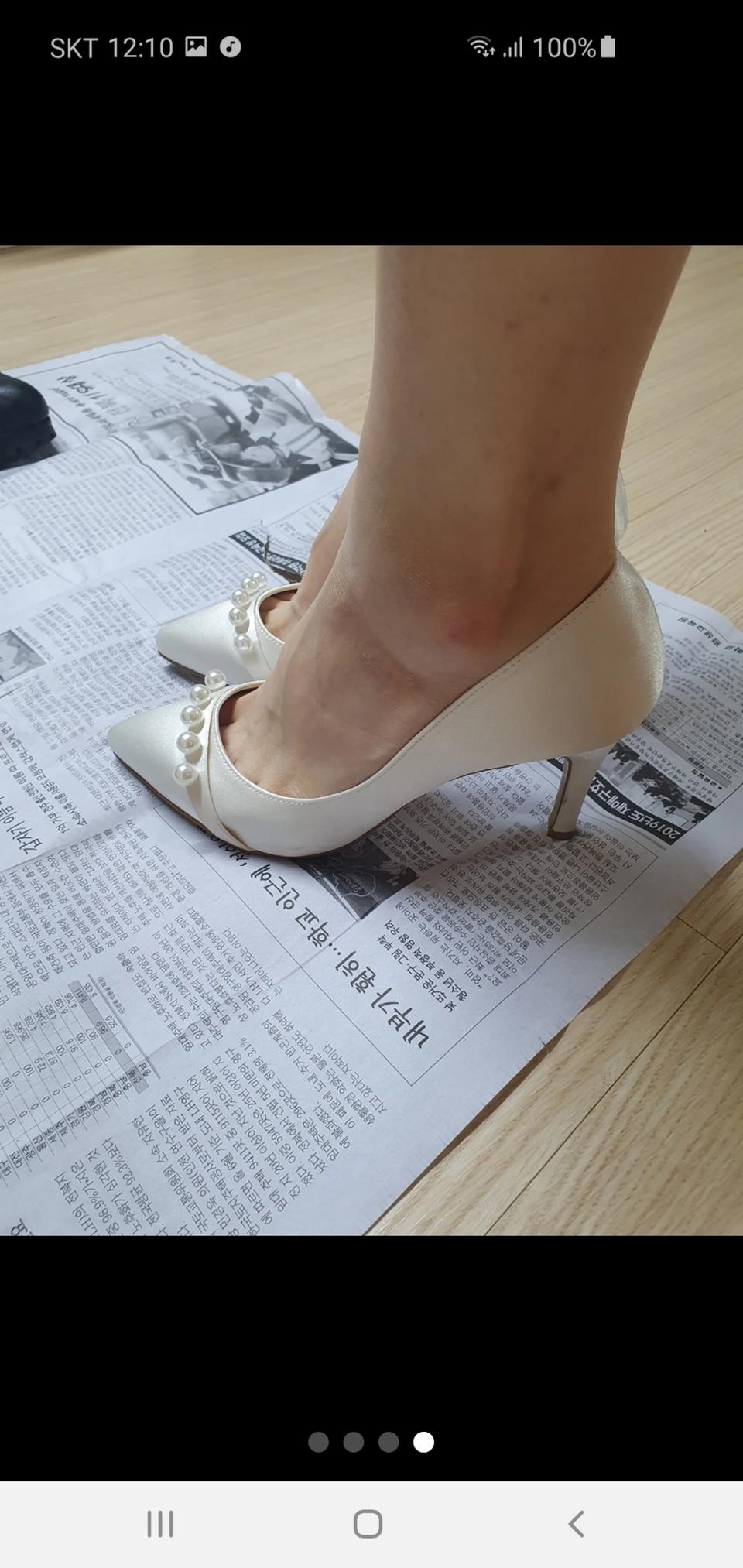 웨딩슈즈(화이트새틴구두)